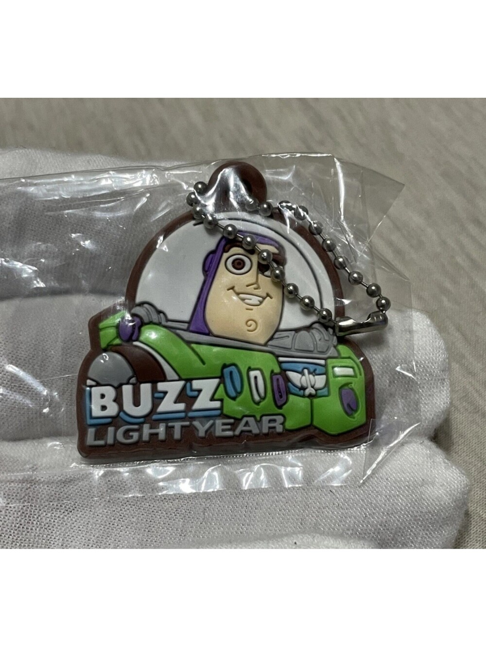 Buzz Lightyear Toy Story Pixar Disney Rubber Mascot Keychain Kura Sushi Japan Ex